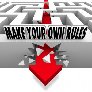 To innovate you need to make your own rules.